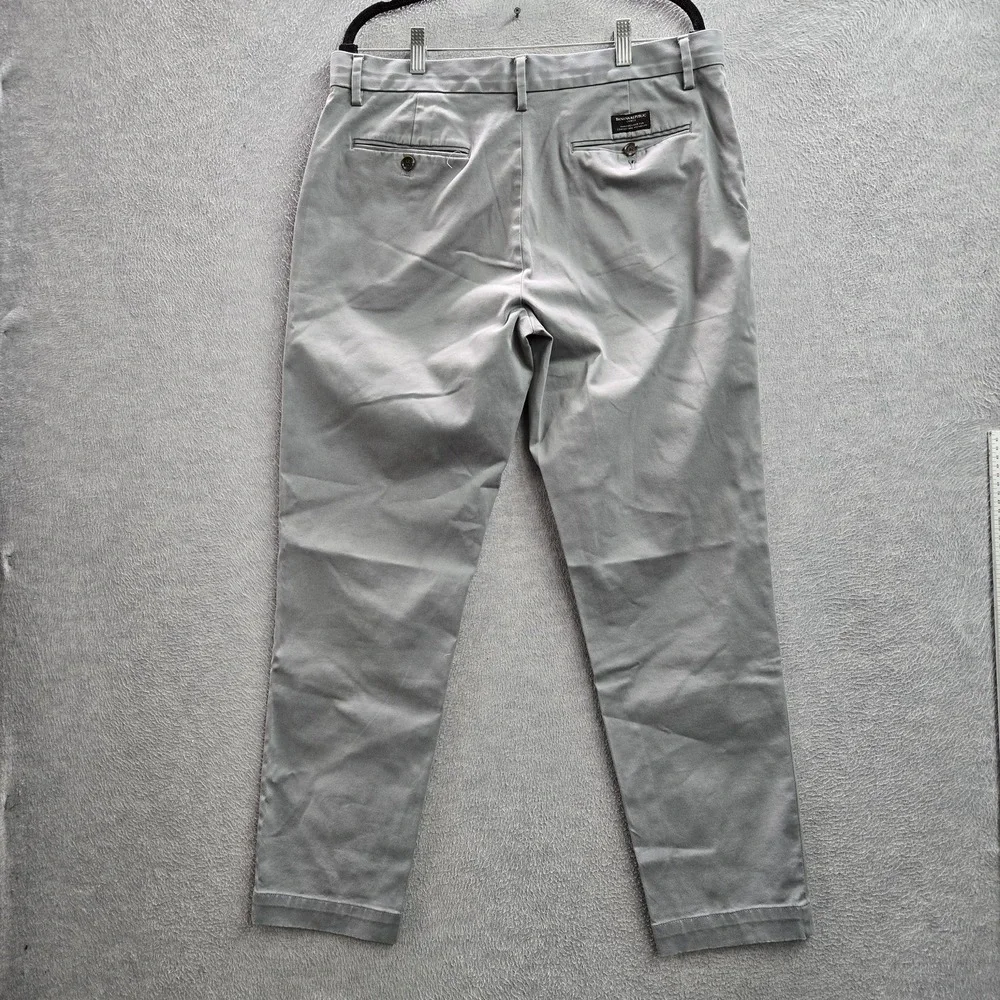 Banana Republic Men Pants 34X32 Gray Chino Twill Mason Athletic Tapered‎ Fit